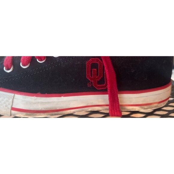 University of Oklahoma OU Sooners Low Top Canvas Shoes Adult Women's Size 6 - Picture 9 of 16